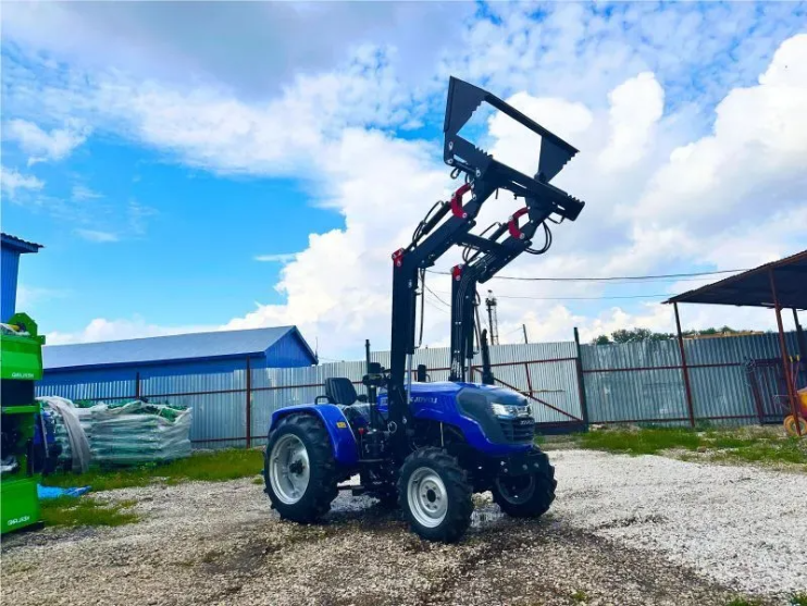 Минитрактор Lovol HT-354 TE без кабины с фронтальным челюстным погрузчиком